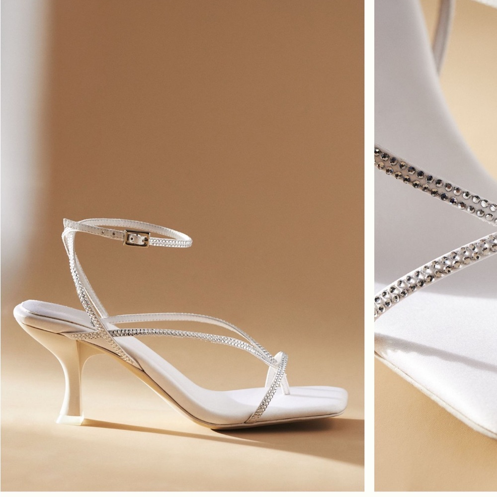 Jeffrey Campbell x anthropologie rhinestone kitten heels